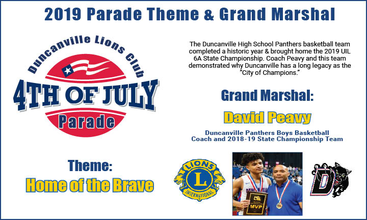 2019 4th of July Parade Theme & Grand Marshal